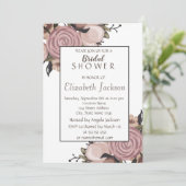 Schattige Floral, Vrijgezellenfeest Glitter Kaart (Staand voorkant)