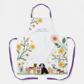 Schattige Florence Hondenras Pet Care White Schort (Voorkant)