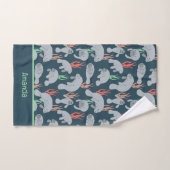 Schattige Florida Manatees Pattern Bad Handdoek (Handdoek)