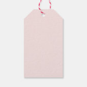 Schattige Flower Pink Happy Easter Cadeaulabel (Achterkant)