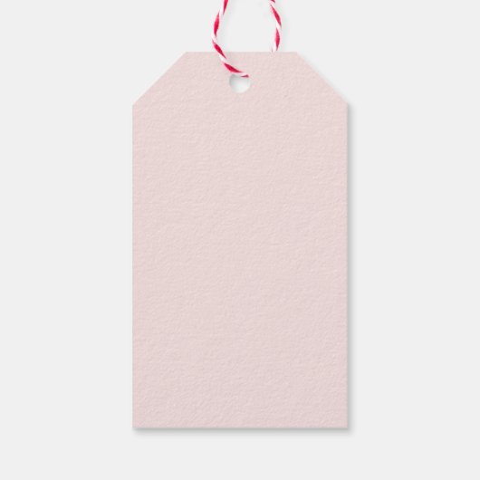 Schattige Flower Pink Happy Easter Cadeaulabel (Achterkant)