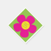 Schattige Flower Verjaardagsfeest Servet (Hoek)