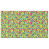 Schattige Flower Verjaardagsfeest Tafelkleed (Voorkant (Horizontaal))