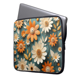 Schattige Flowers Laptophoes Laptop Sleeve