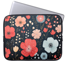 Schattige Flowers Laptophoes Laptop Sleeve