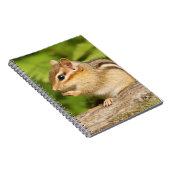 Schattige Fluffy Baby Chipmunk Notitieboek (Rechterzijde)