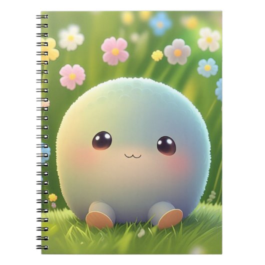 Schattige Fluffy Creature Journal - Soft Touch Not Notitieboek (Voorkant)