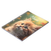 Schattige Fluffy Ginger Kitten,  Notitieboek (Linkerzijde)