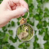 Schattige fluffy Gosling Sleutelhanger (Hand)