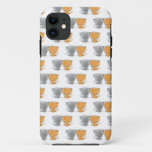 Schattige Fluffy Kittens Illustratie Cat Art iPhone 11 Hoesje