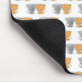 Schattige Fluffy Kittens Illustratie Cat Art Muismat (Hoek)