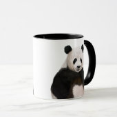 Schattige Fluffy Panda Beer Mok (Voorkant rechts)