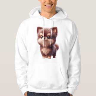 Schattige Fluffy Puppy � Aardig Hond Ontwerp Hoodie