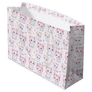 Schattige Fluffy Roze Kittens Groot Cadeauzakje