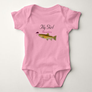 Schattige Fly Guy Vissers Flyfishing Forel Vliegen Romper