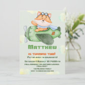 Schattige Flying Fox verjaardagsfeestje uitnodigin Kaart (Staand voorkant)