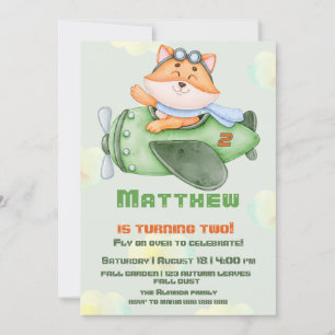 Schattige Flying Fox verjaardagsfeestje uitnodigin Kaart