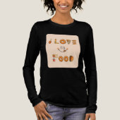 Schattige Foodie Design met Pizza, Donuts, Burger  Tri-Blend Shirt (Voorkant)