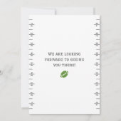 Schattige Football 1e verjaardag Uitnodiging (Achterkant)