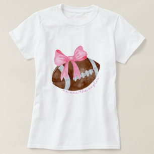Schattige Football Mom Shirt, Aangepaste Mascot Bo T-shirt