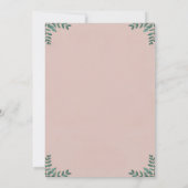 Schattige Forest Friends Baby shower Kaart (Achterkant)