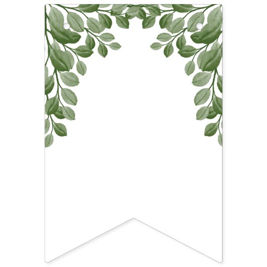 Schattige Forest Woodland Animals Baby shower Welk Vlaggetjes (Tweede vlag)