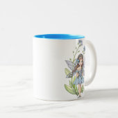 Schattige Forget Me Not Flower Fairy Mok (Voorkant rechts)