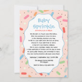 Schattige formulering baby sprinkle uitnodigingen (Voorkant)