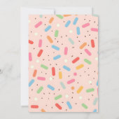 Schattige formulering baby sprinkle uitnodigingen (Achterkant)