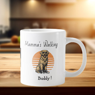 Schattige foto met grafische mama's buddy personal grote koffiekop