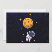 Schattige foto ruimte thema elke leeftijd verjaard bedankkaart (Achterkant)