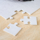 Schattige foto van bulledog Black en White Legpuzzel (Zijkant)