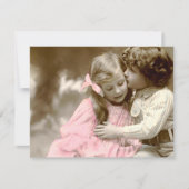 Schattige  foto van kleine meisjes en jongens kaart (Voorkant)