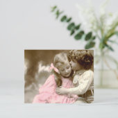 Schattige  foto van kleine meisjes en jongens kaart (Staand voorkant)