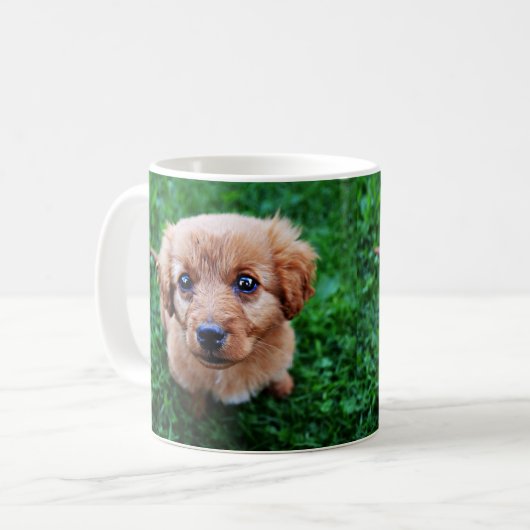 Schattige foto van Puppy Koffiemok (Voorkant links)