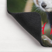 Schattige foto van rode panda muismat (Hoek)