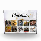 Schattige Fotocollage Beste Moeder ooit Moeder Kee Fotoblokken (Voorkant)