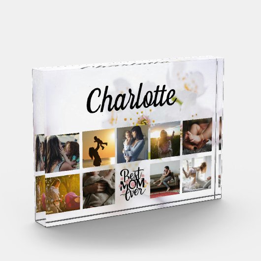 Schattige Fotocollage Beste Moeder ooit Moeder Kee Fotoblokken (Links)