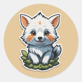 Schattige Fox Cub Sticker - Schattigee wilde diere