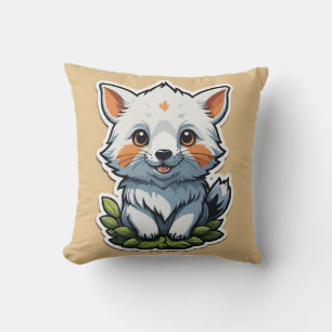 Schattige Fox Cub Sticker - Schattigee wilde diere Kussen