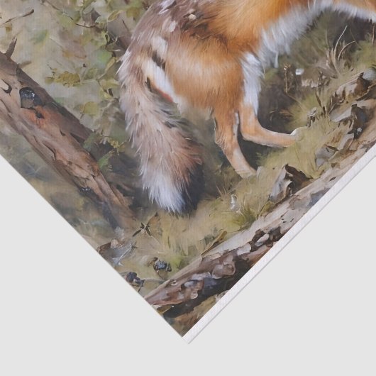 Schattige Fox Decoupage Tissue Paper Tissuepapier (Detail)