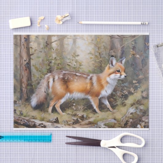 Schattige Fox Decoupage Tissue Paper Tissuepapier (Craft)