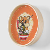 Schattige Fox Eten Ramen Kawaii Japans Eten Gift (Hoek)
