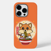 Schattige Fox Eten Ramen Kawaii Japans Eten Gift Case-Mate iPhone Case (Achterkant)