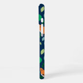 Schattige Fox Face Forest Leaf Pattern Monogram iPhone Hoesje (Linkerkant)
