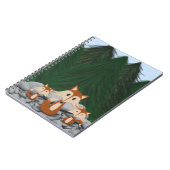 Schattige fox-familie notitieboek (Linkerzijde)