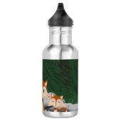 Schattige fox-familie waterfles  (Rechts)
