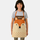 Schattige Fox Gezicht voor Kinderen Schort (Insitu)