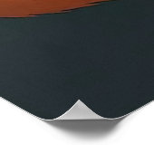 Schattige Fox Love Paar Illustratie Poster (Hoek)