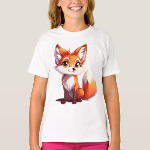 Schattige Fox Lover Gift Schattigee Meisjes Woodla T-shirt